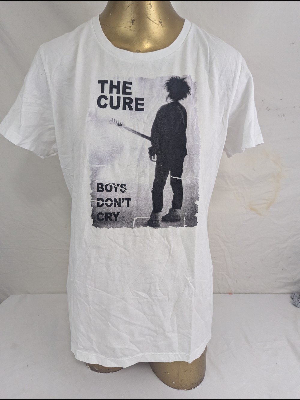 The Cure  'Boys Don't Cry' White Tee Shirt  Size XXL